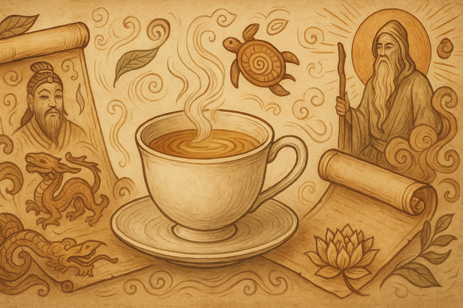 차에 얽힌 이야기를 표현한 AI 생성 이미지