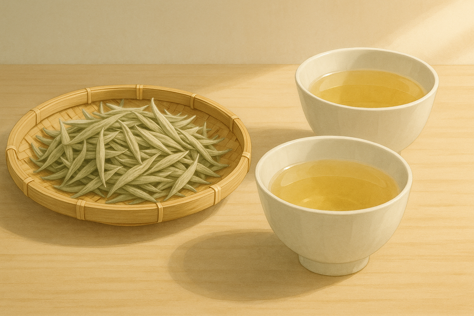 백차를 표현한 AI 생성 이미지